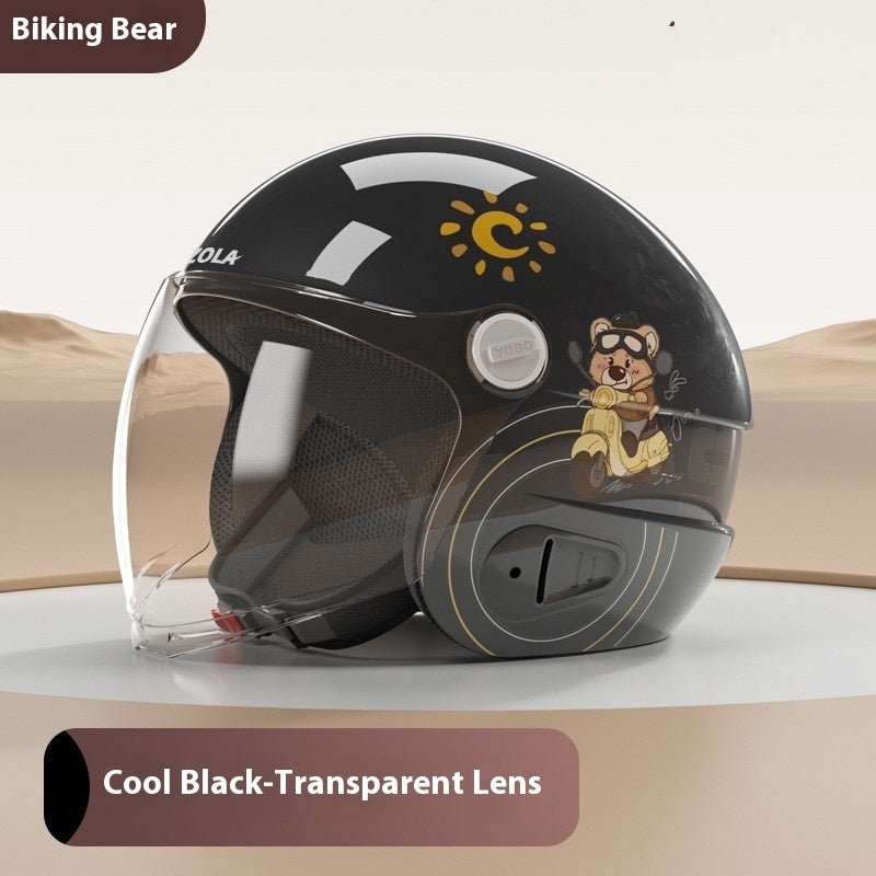 Casque de moto électrique hommes et femmes quatre saisons