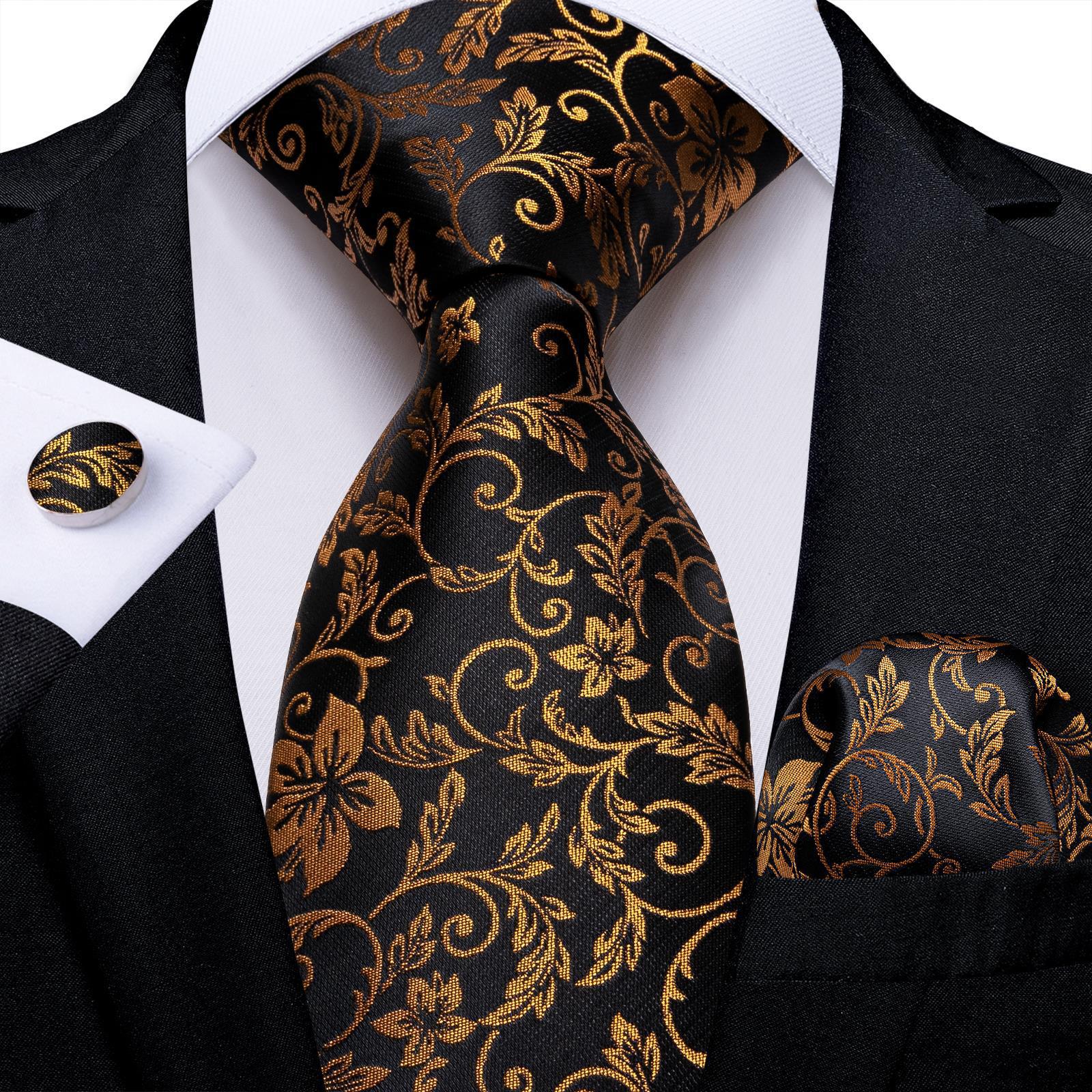 Vintage Jacquard Paisley Tie 3-Piece Set
