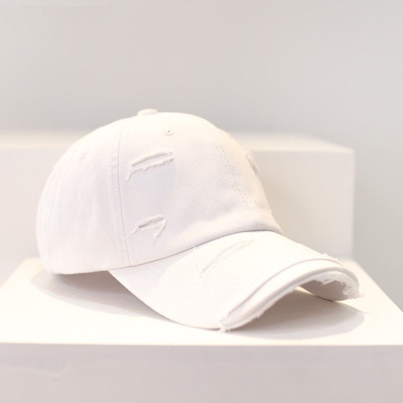 Men's Old Hip Hop Ripped Baseball Hat