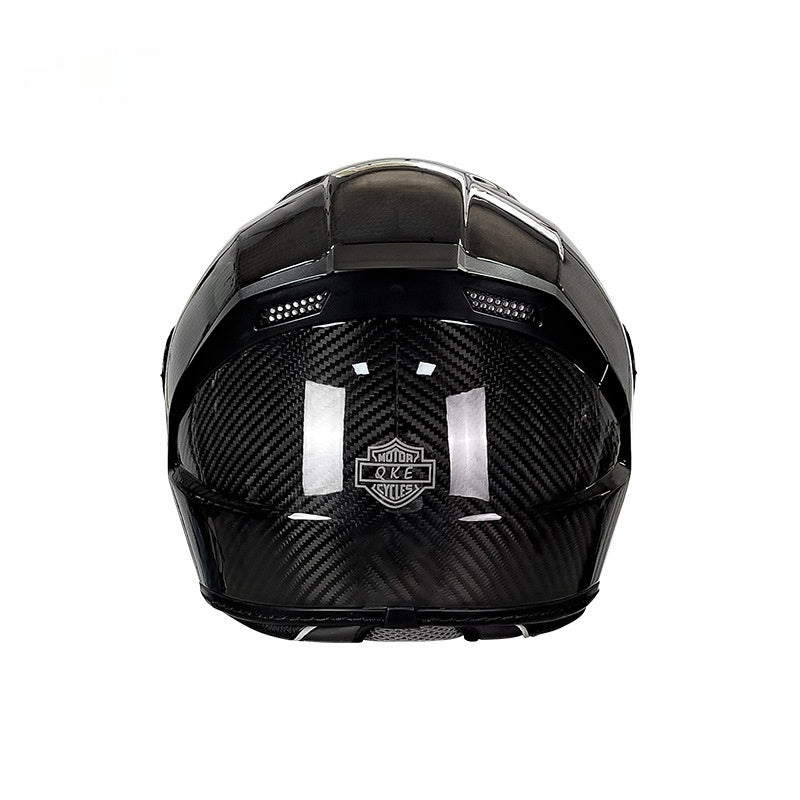 Carbon Fiber Motorcycle Helmet Motorcycle Personality Lightweight Full Cover Type
