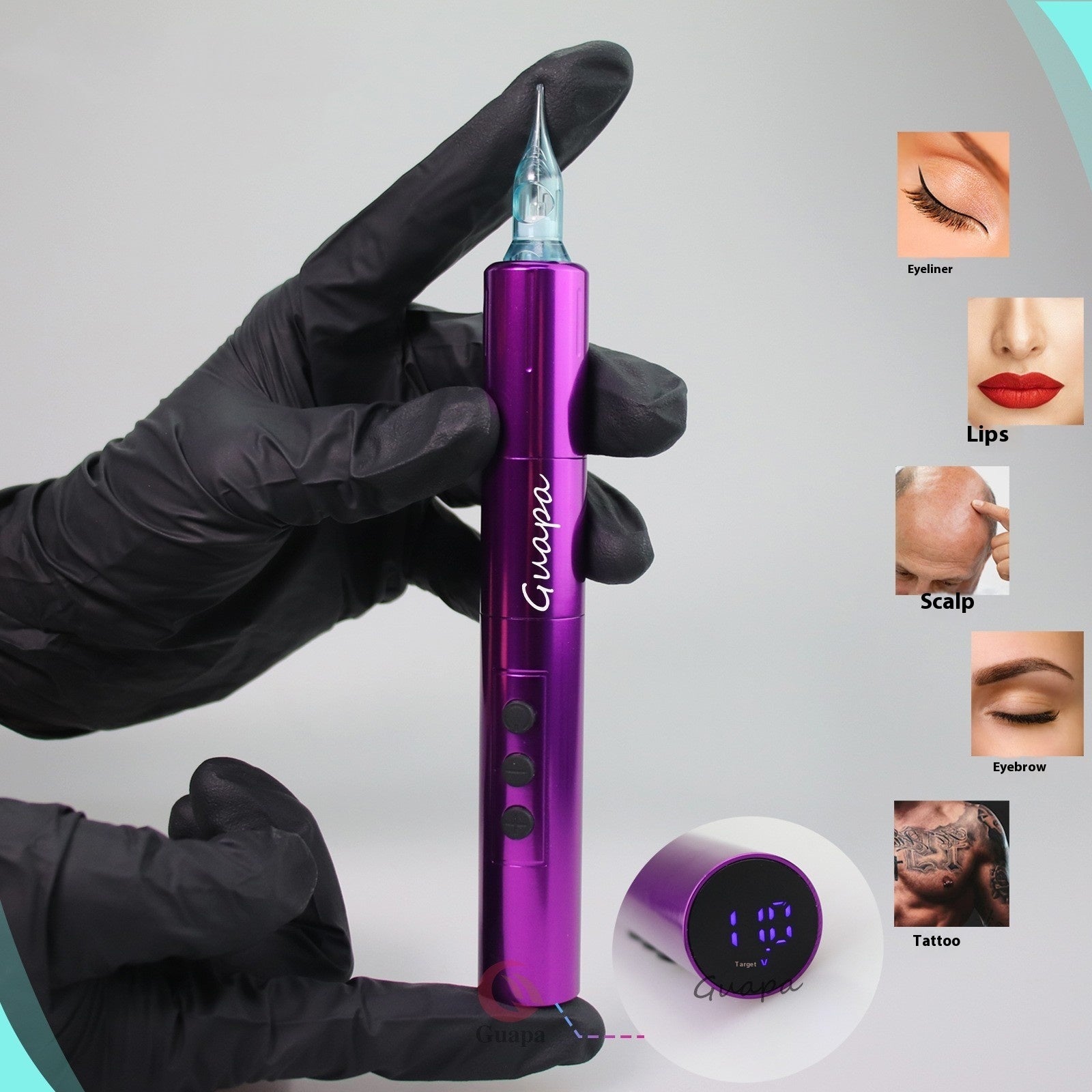Wireless Tattoo Pen T Lip Bleaching Instrument Embroidery Machine