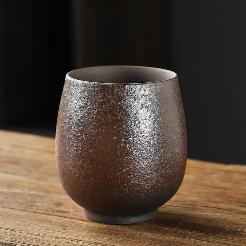 Simple Style Retro Domestic Ceramic Fambe Tea Cup