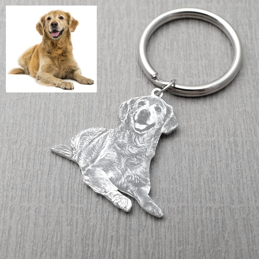 Custom Keychain Picture Keyring Dog Photo Pet Memo