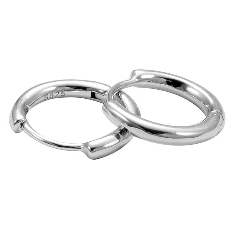 Sterling Silver Simple Earrings For Men And Women