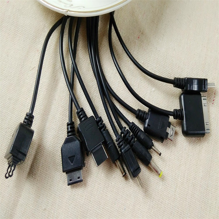 Câble de charge pour téléphone portable multifonction dix en un