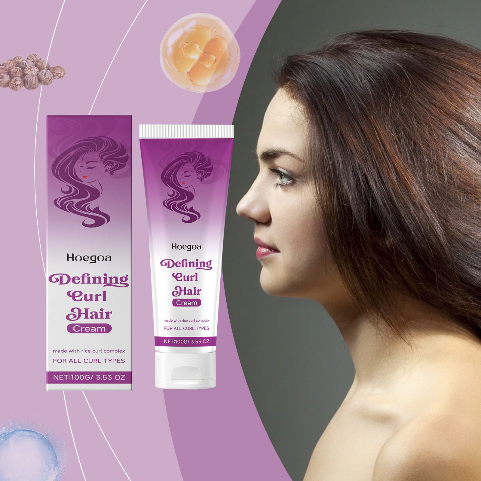 Nourishing Hair Smoothing Manic Hair Brightening Elastin