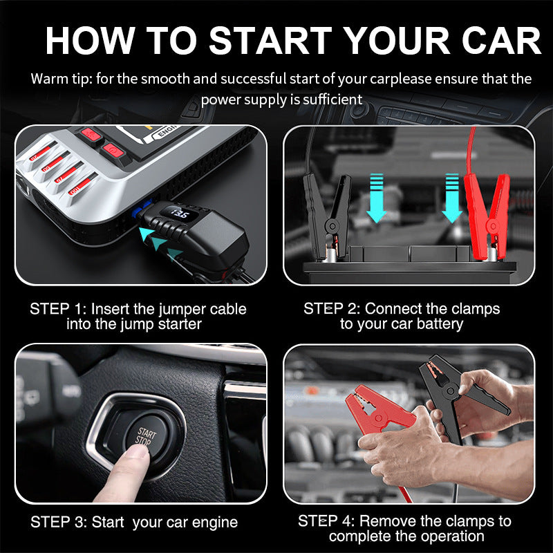 Portable Emergency Starting Power Supply For Automobiles