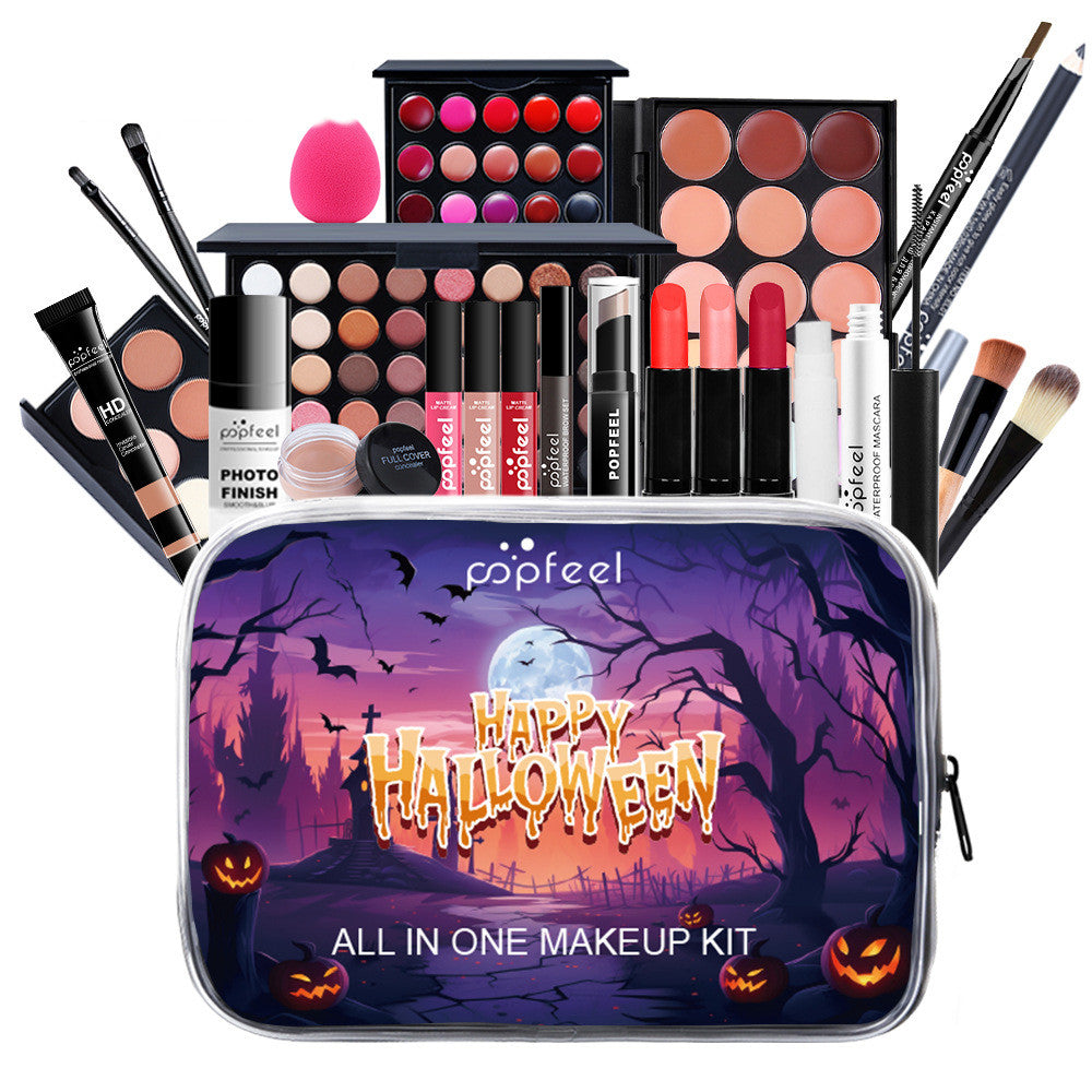 Kit de Maquillage Halloween Brillant à Lèvres et Fard à Paupières