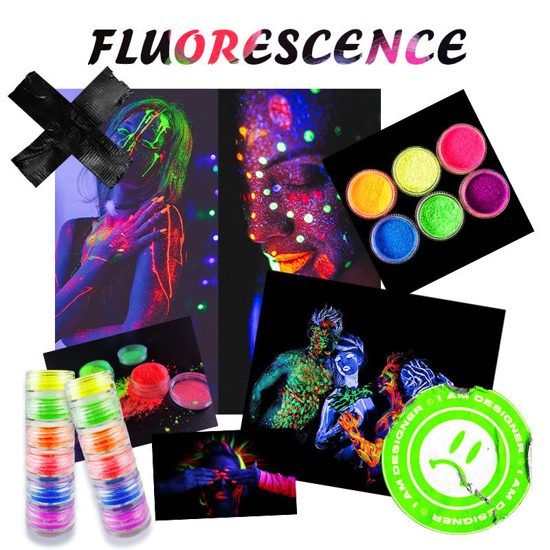 Ins Style Makeup DIY Nail Painting Fluorescent Powder