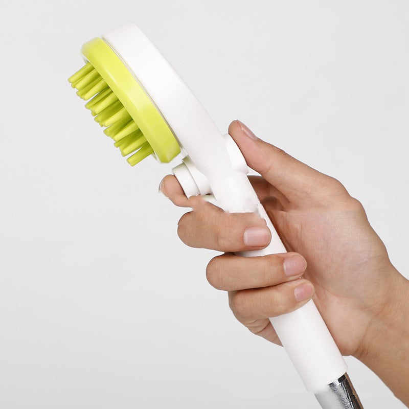 Outil de nettoyage pour animaux de compagnie Peigne de massage pour chats et chiens Brosse de bain Pomme de douche