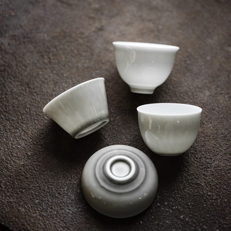 Japanese Simple Translucent Ceramic Tea Cup