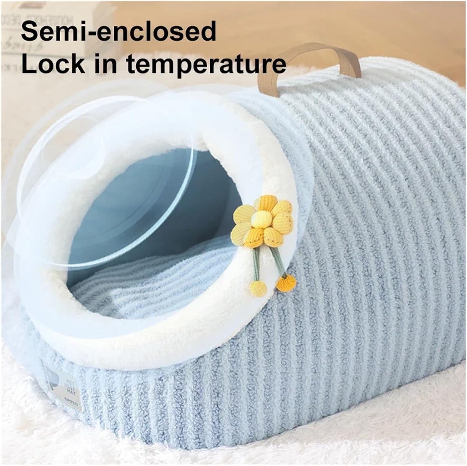 Cat House For Cats Cat Beds For Indoor Cats Cat Bed Cave With Removable Washable Cushioned Pillow Calming Cozy Soft Cat Cave