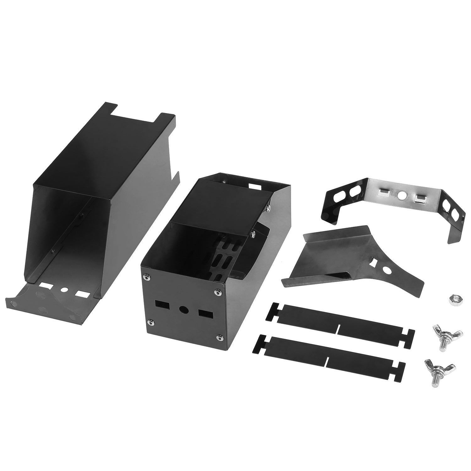 Réchaud de camping pliant en acier inoxydable noir titane pour barbecue et bois