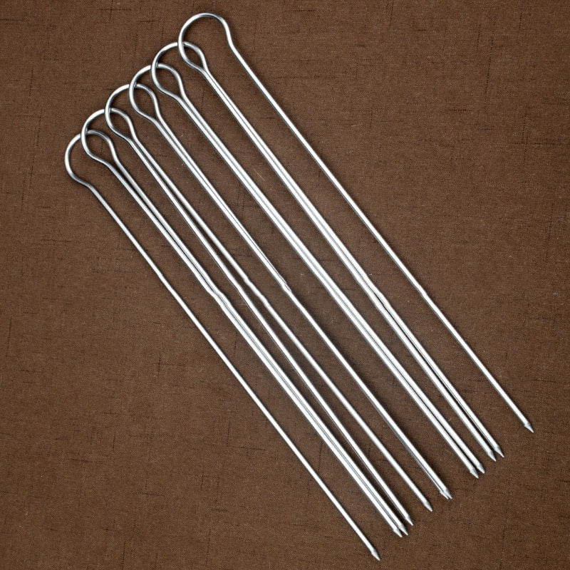Fourchette de barbecue tout inox pour usage domestique Outil de barbecue