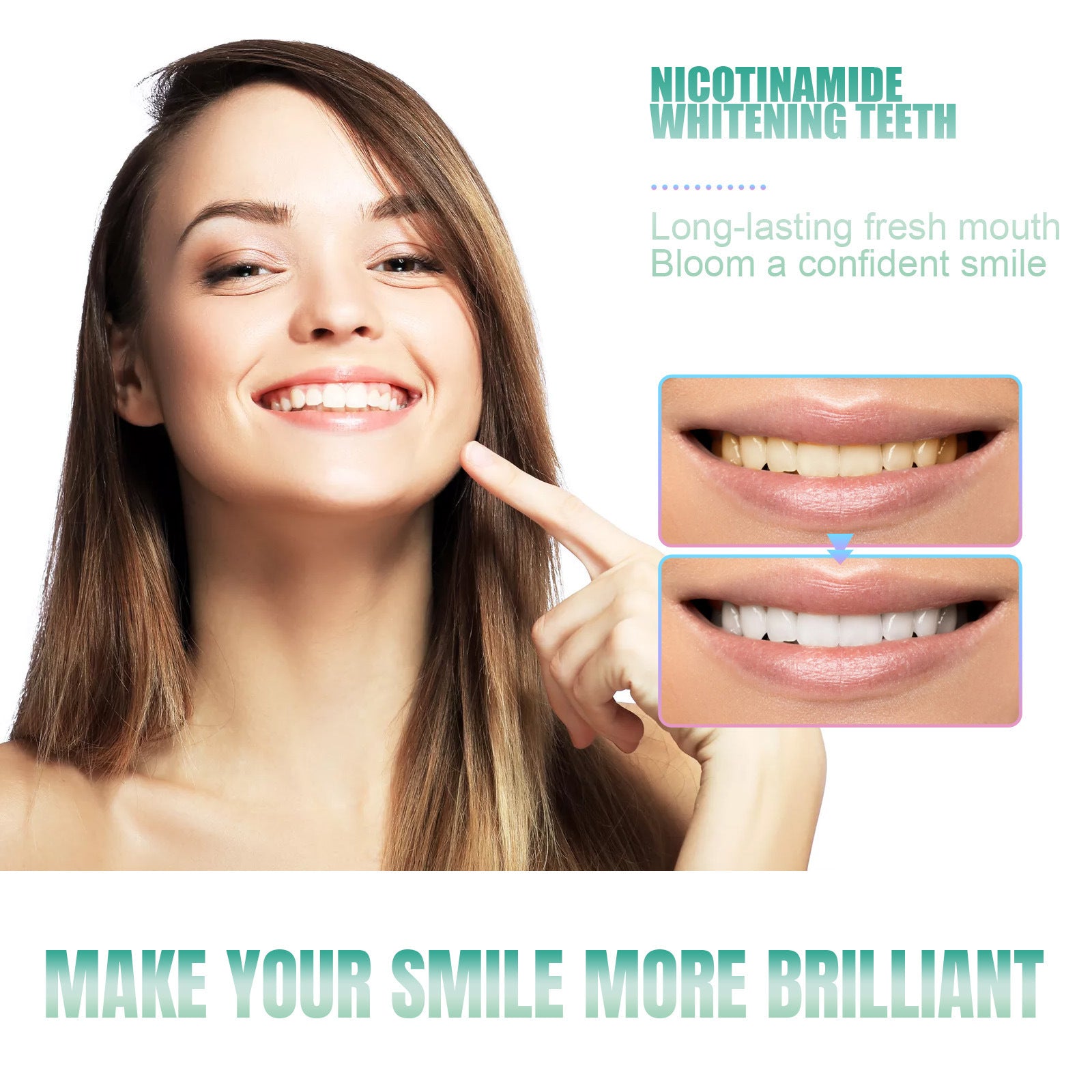 Dentifrice à la Nicotinamide Nettoyant Éclaircissant