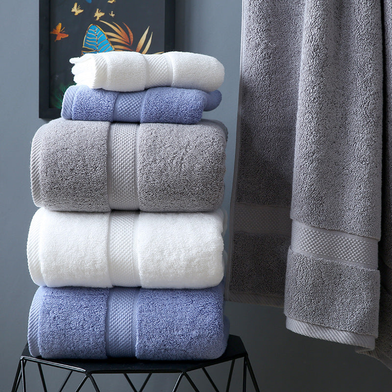 Serviette de bain en coton longues fibres épais grande taille de classe A