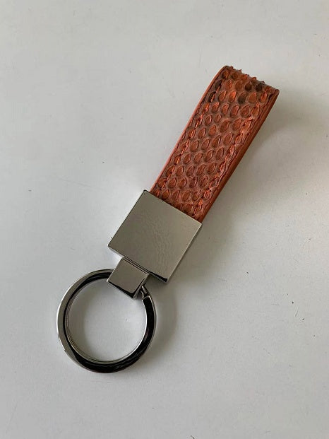 Porte-clés portable en cuir serpent pour voiture