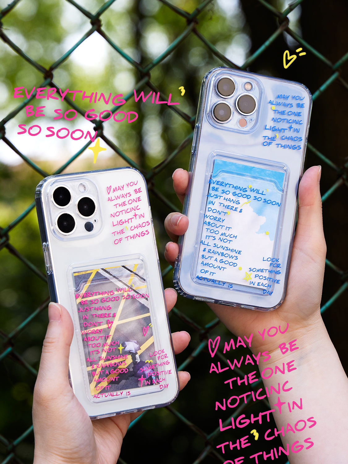 Étui de téléphone à pince avec graffiti pour couple