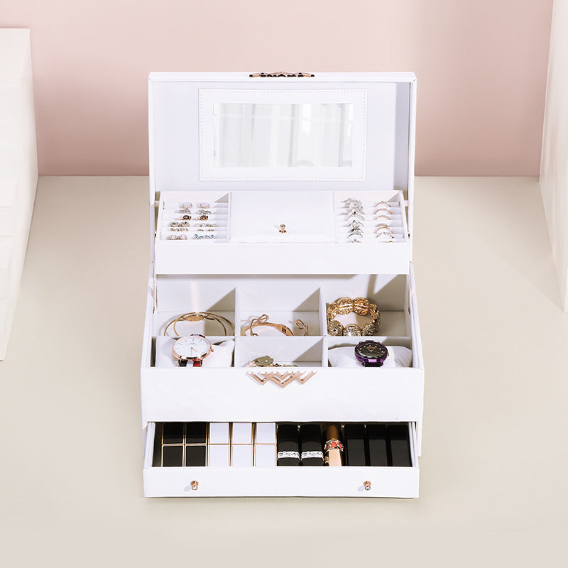 Multi-layer Drawer Separated Jewelry Tray Storage Box