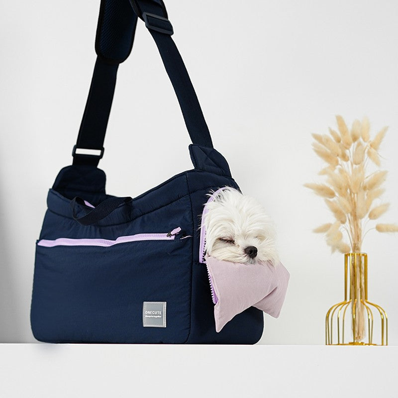 Sac à bandoulière portable en maille pour chat, sac de transport pour animaux de compagnie toutes saisons