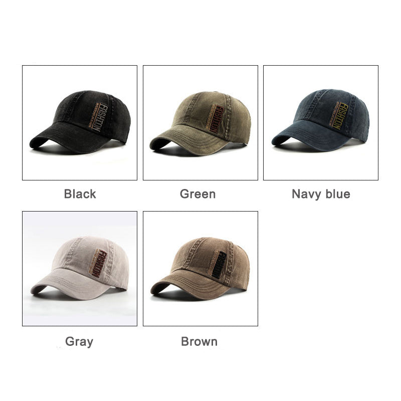 Outdoor Sun Mountaineering Sports Duck Tongue Baseball Cap Embroidered Letter Cotton Hat