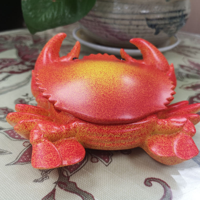 Home Resin Crafts Ornaments Crab Desktop Decorative Storage Box