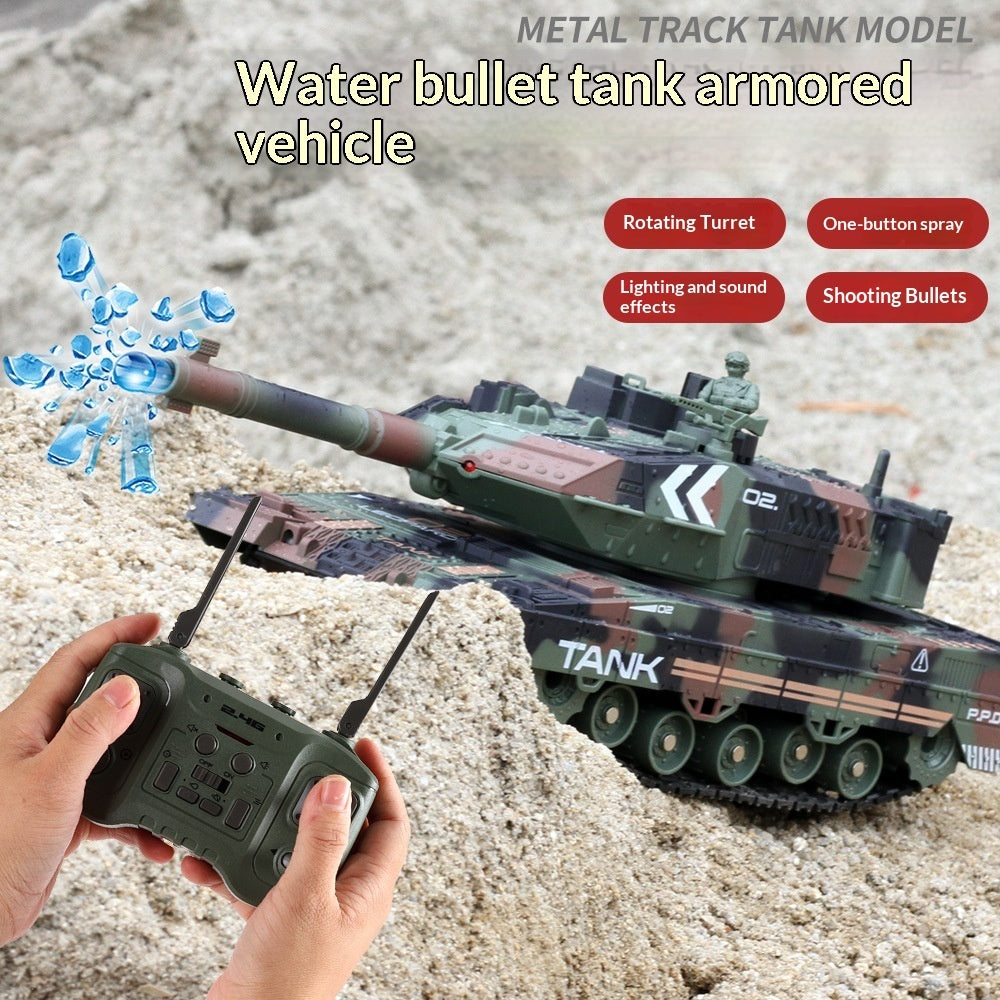Remote Control Tank Firing Water Pellets Vs Armored Vehicle Model Toy