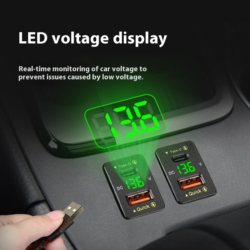 Chargeur de téléphone portable de voiture 48W à charge rapide QC3.0