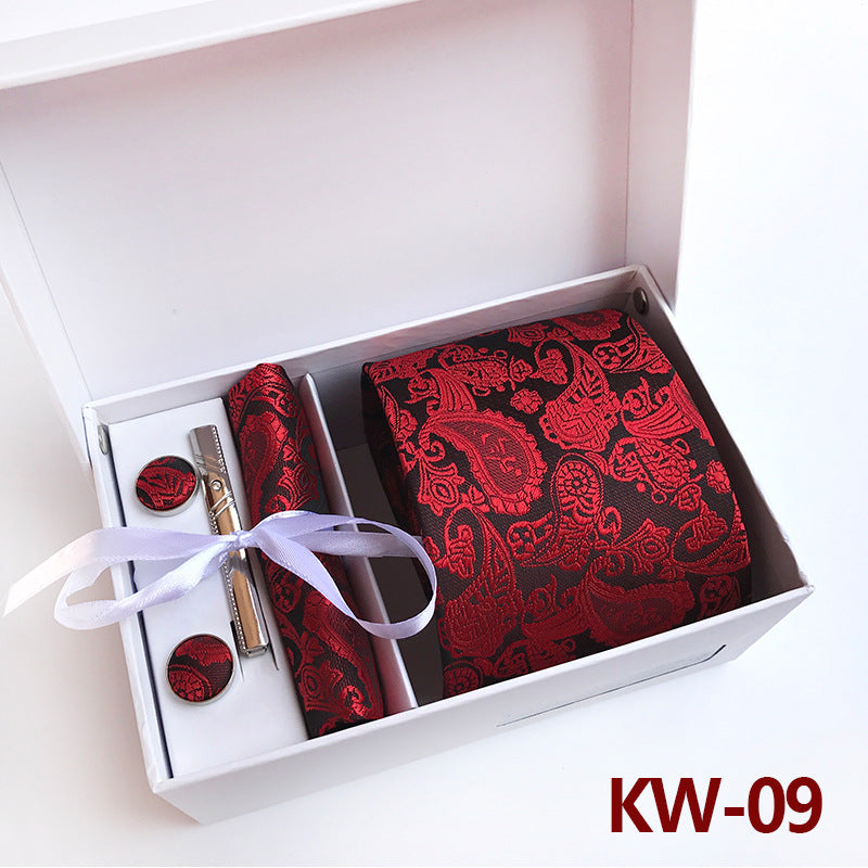 Men's Tie Gift Box 6 Piece Business Suit