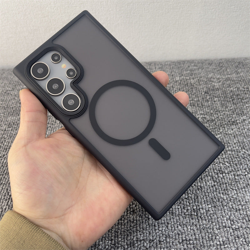 Phone Case Magnetic Skin-absorbing Matte Protective Cover