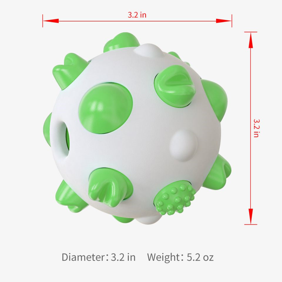 Dog Teething Chew Pet Toy Ball For Dogs Can Be Used For Pet Teeth Cleaning IQ Training Exercise, Stress Relief Interactive Entertainment