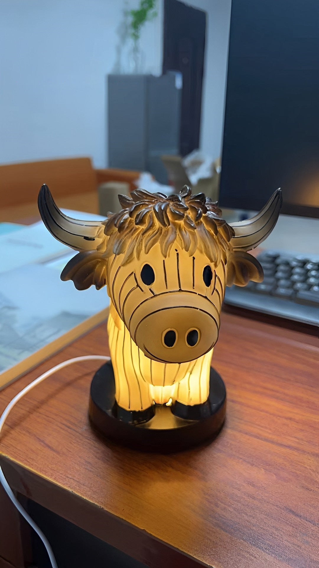 Lampe de chevet vache amusante Lampe de table vache mignonne
