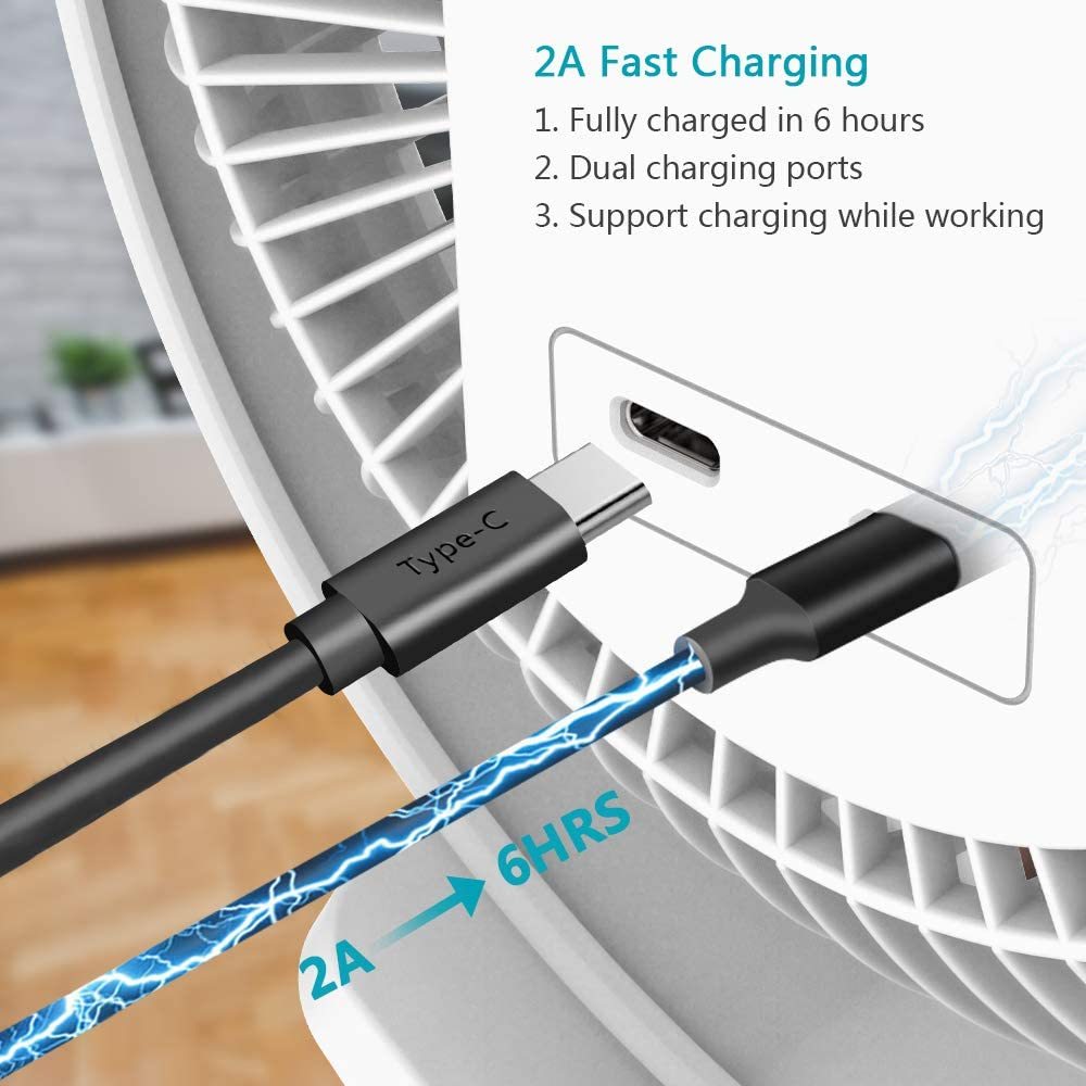 USB Charging Small Fan Student Desktop