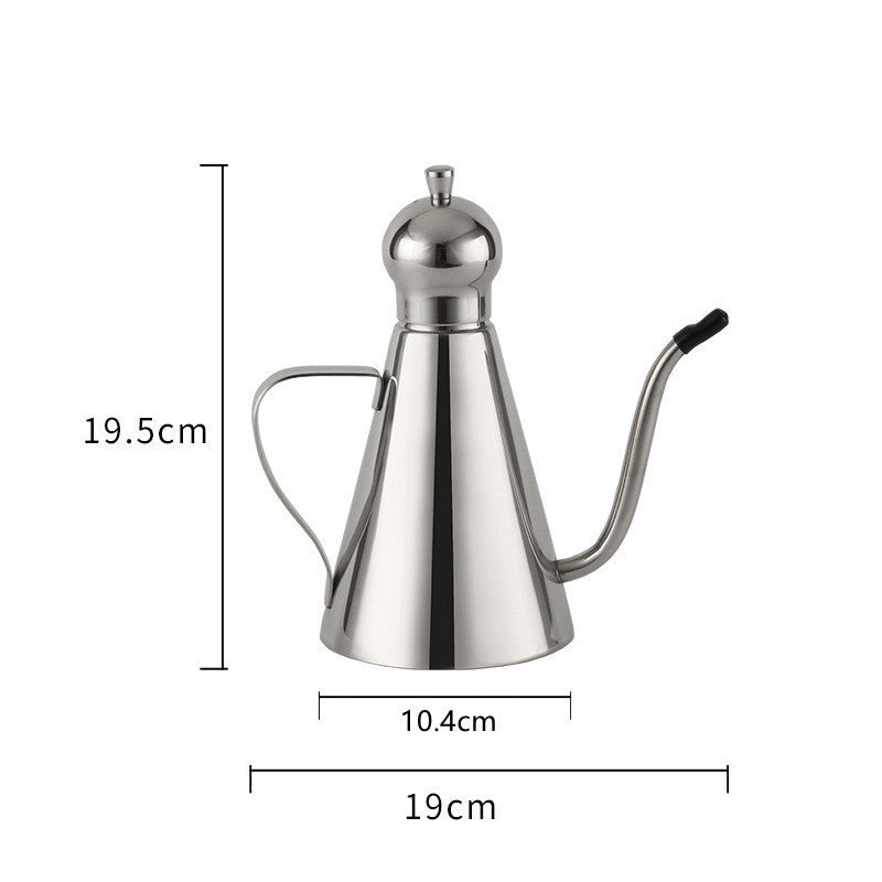 304 Stainless Steel Oil Can Leak-proof Long Mouth Oil Bottle