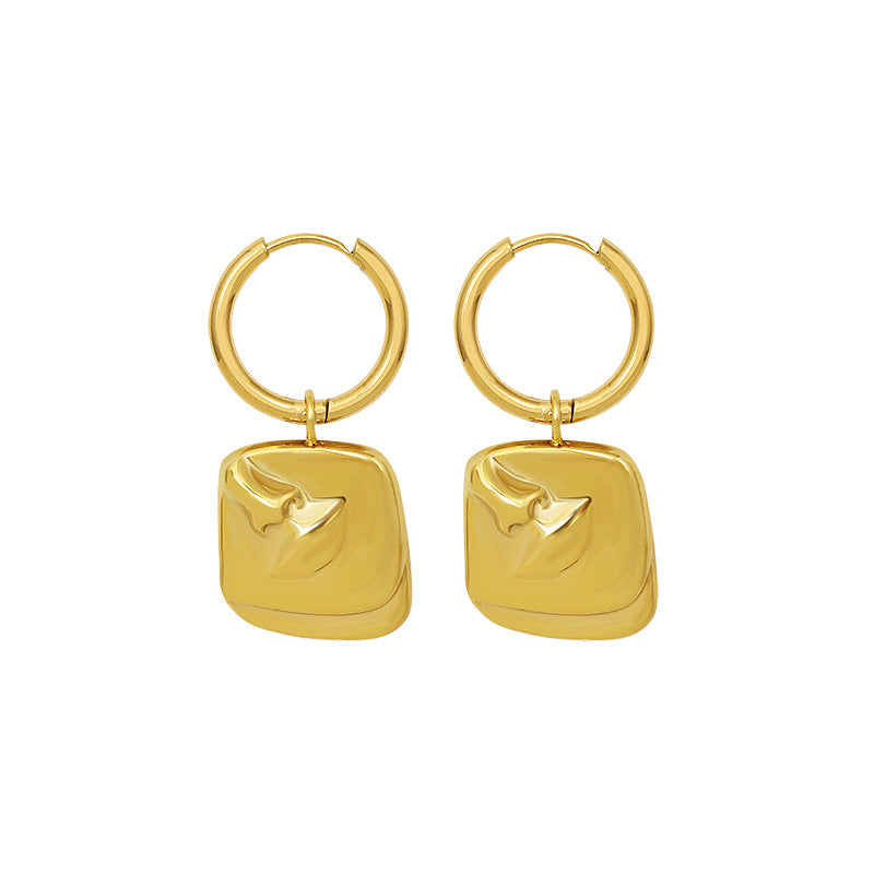 Body Art Side Face Heavy Circle Earrings