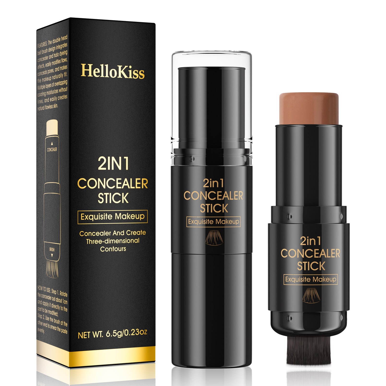 Highlight Blush Double-headed Contour Stick With Brush