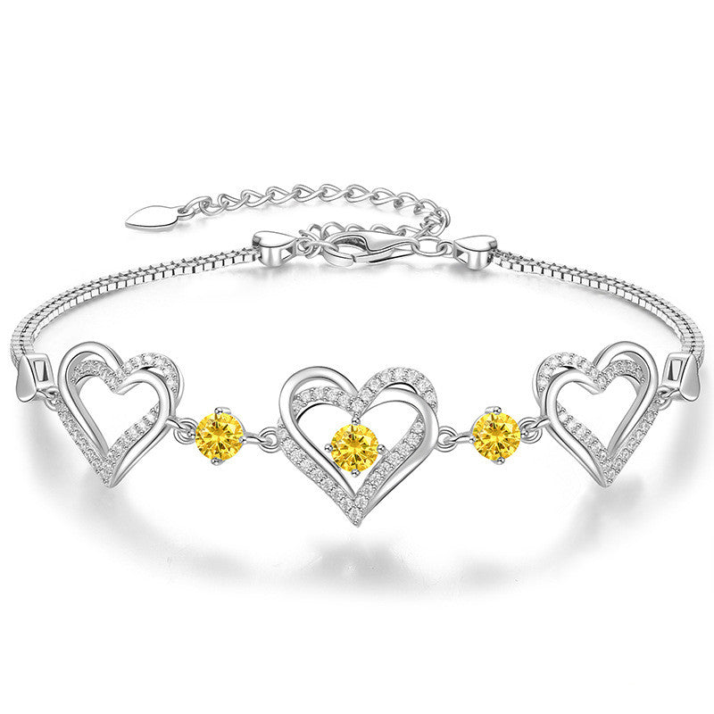 Twelve Birthday Crystal Bracelet Fashion Personality Hand Jewelry