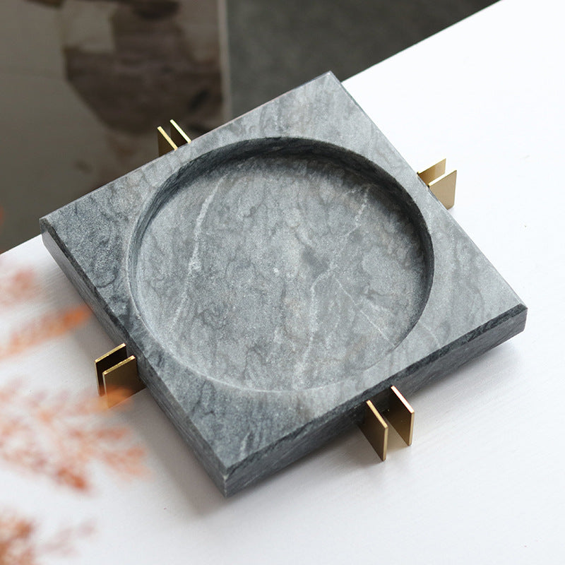 Mild Luxury Marble Ashtray Soft Decoration