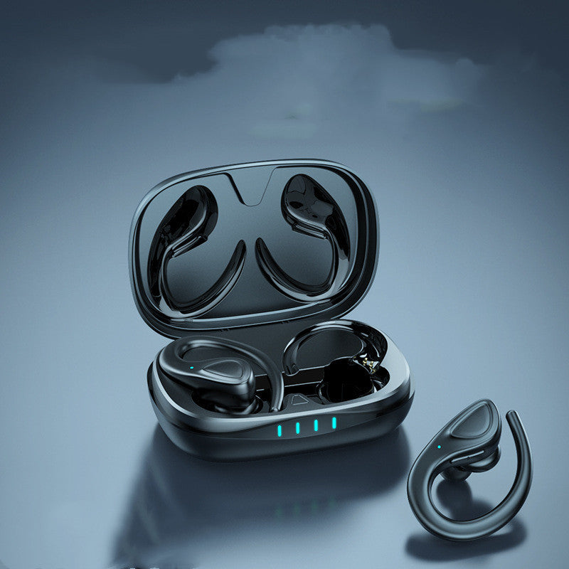 Private Model Bluetooth Headset Binaural Wireless Sports Hanging Ear Type