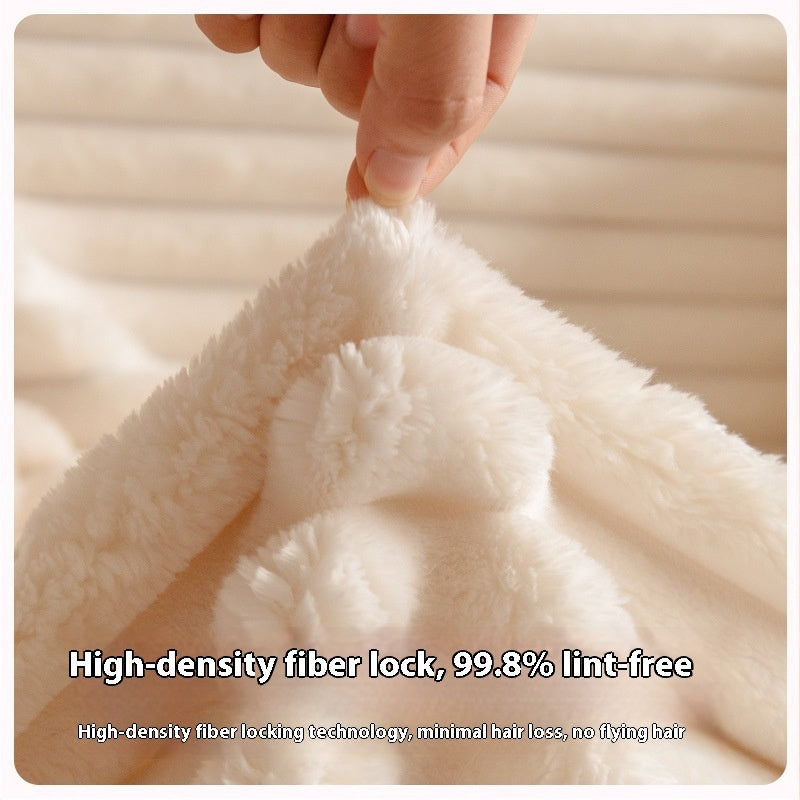 Flannel Sofa Towel Cream Style Cover Blanket