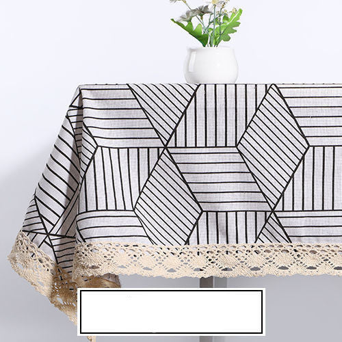 Tissu de nappe en coton et lin pour bureau d'étudiant