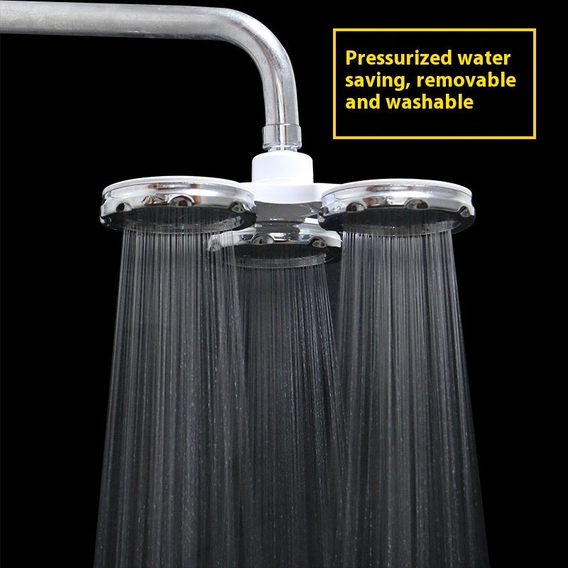 Bathroom Top Spray Stainless Steel Shower Large Top Supercharged Detachable Shower Head Suit Silicone Water Outlet
