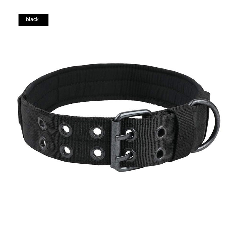 Collier en Nylon Tactique pour Chien de Taille Moyenne à Grande