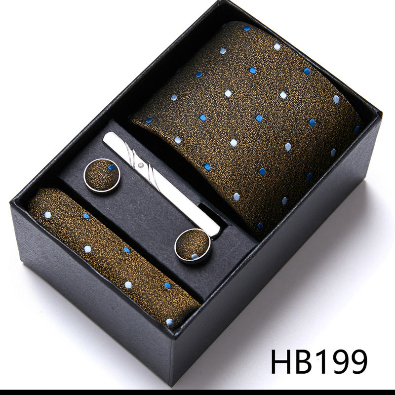 Men's Business Formal Tie Six-piece Set Gift Box