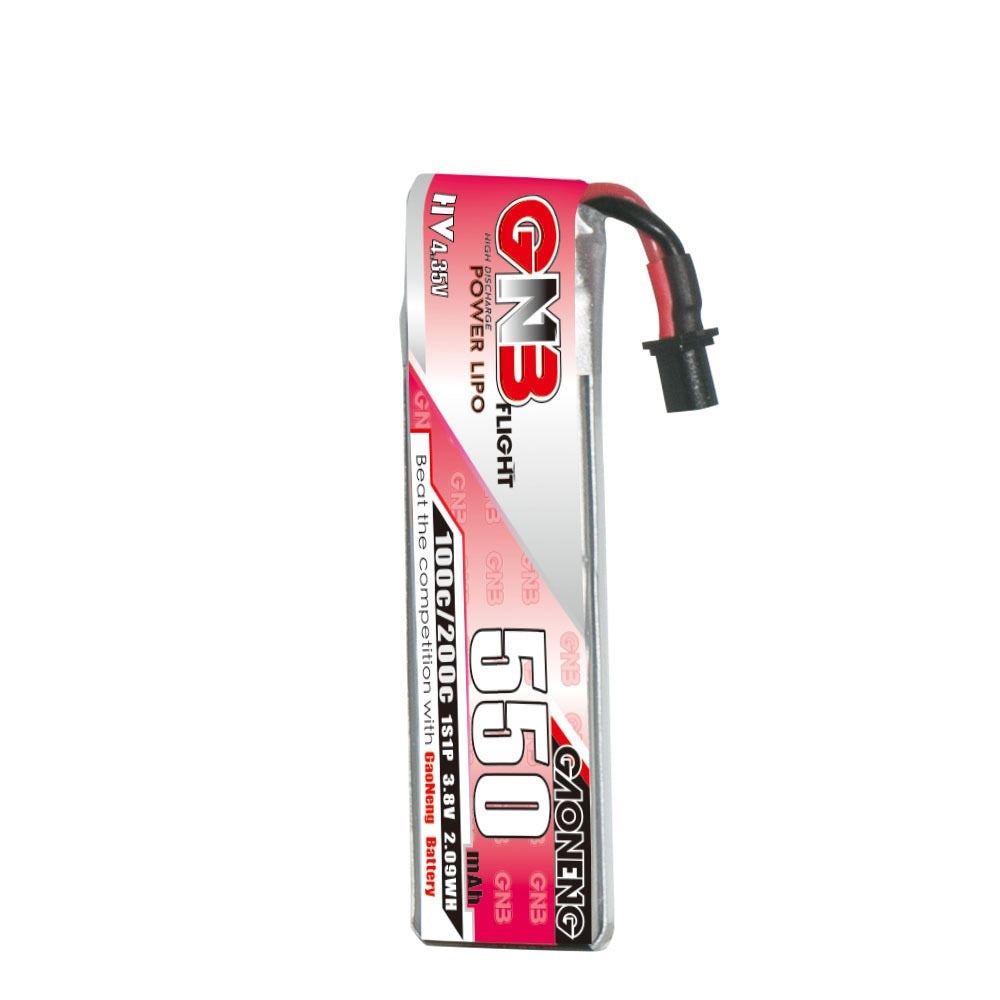 GNB High Energy 550MAH 1s 38V Remote Control FPV UAV Power HV Lithium Battery A30 Plug