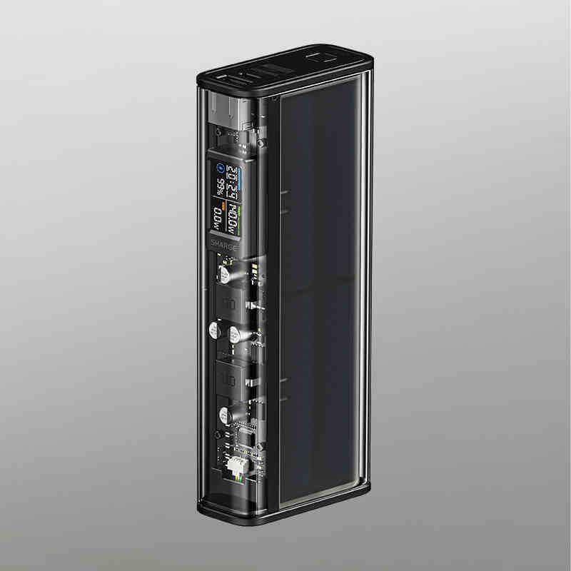 Batterie externe portable transparente grande capacité