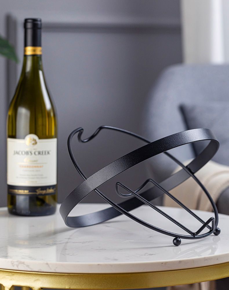 European-style Wine Rack Decoration Wrought Iron Shelf Decorations