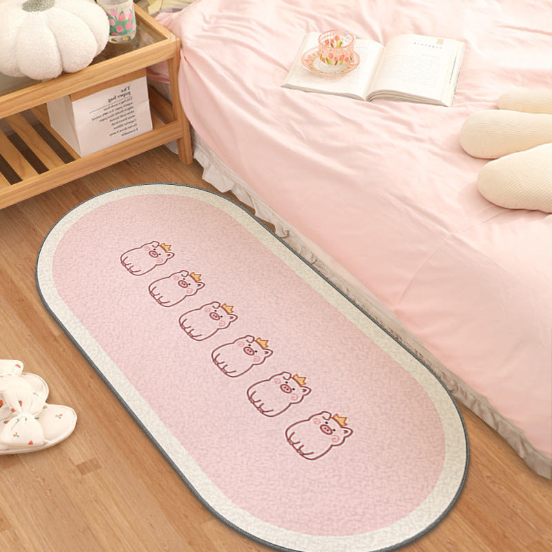 Children's Cartoon Strip Bedroom Bedside Carpet