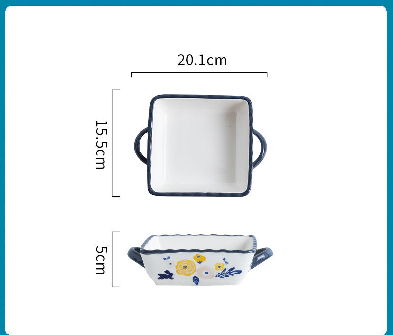 Cheese Baked Rice Bowl Plate Western Tableware