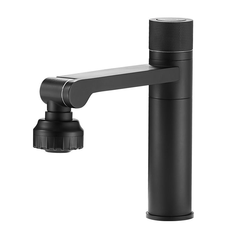 Robinet de lavabo tout cuivre, robinet chaud et froid, lavabo de salle de bain, buse de douche rotative multifonction.